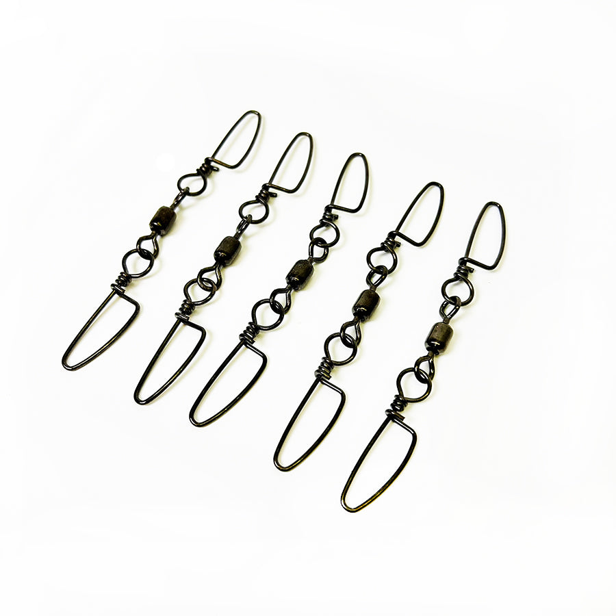 125 lb. Double Snap Swivels - 5 pack